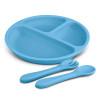 Kids Plate Sets Pale Blue